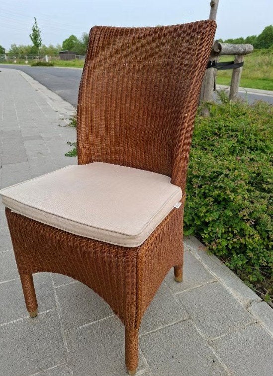 6x Originele Vincent Sheppard stoelen, Huis en Inrichting, Ophalen, Gebruikt, Bruin, Riet of Rotan
