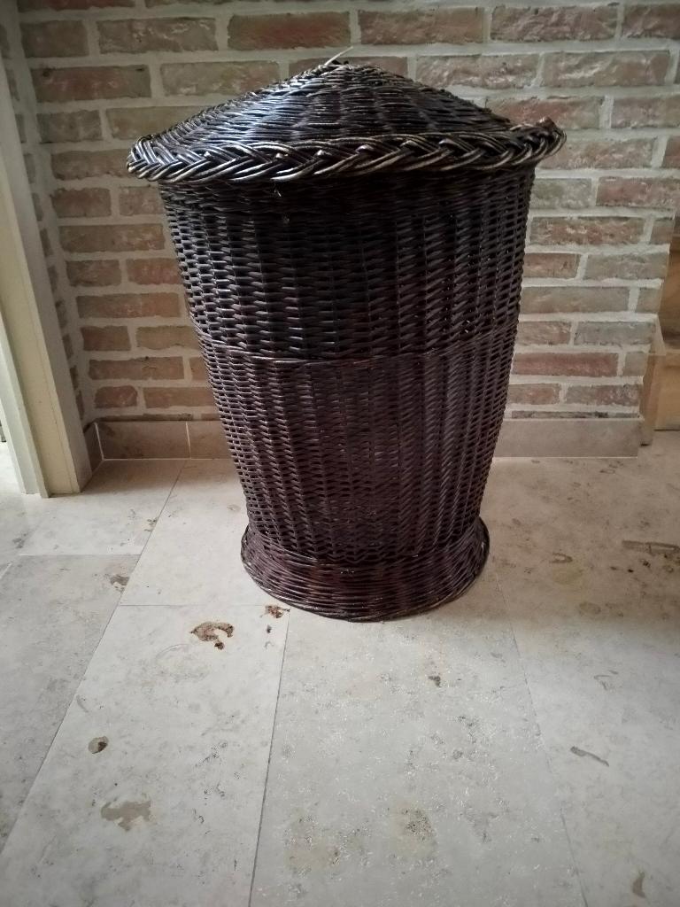 Corbeille à linge en osier, Enlèvement, Utilisé, Osier, Panier