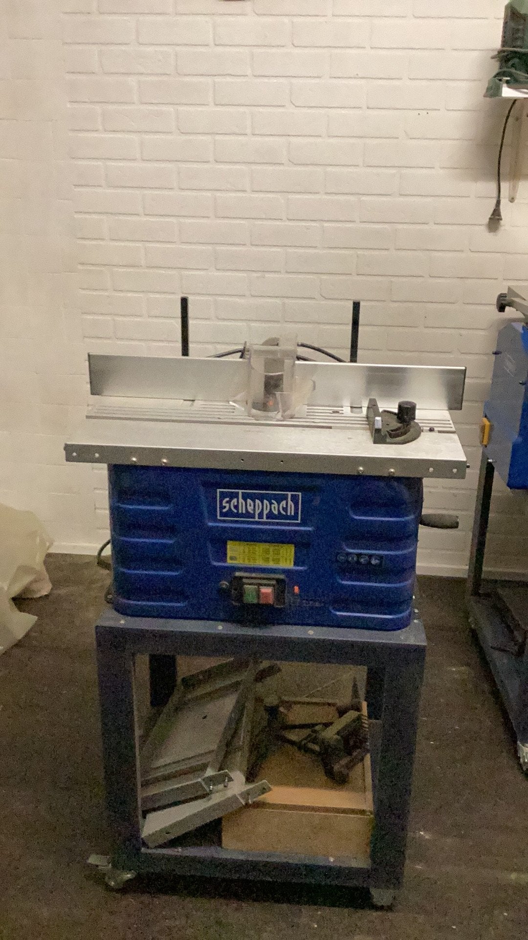 Scheppach tafelfrees HF60.   230-240v.  1500 Watt, Ophalen, Gebruikt