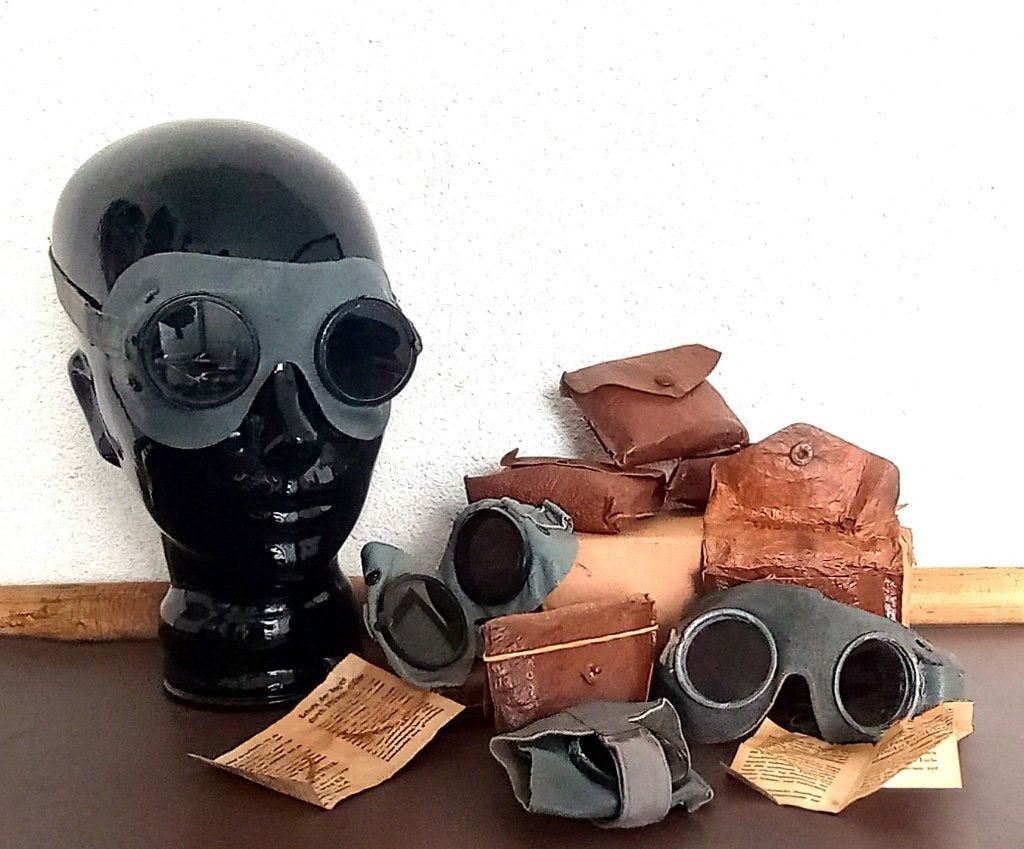 lunettes de sécurité militaires vintage originales, Enlèvement ou Envoi, Armée de terre, Autres types