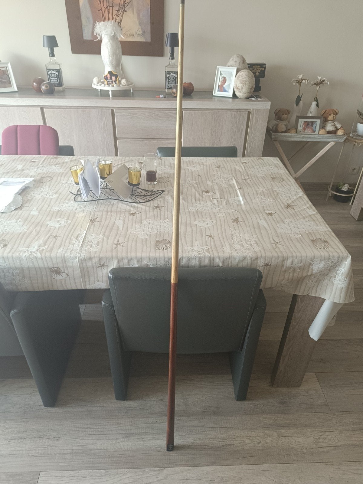 Snookerstok merk cannon, Ophalen