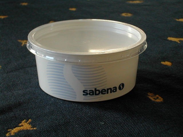 Sabena Catering Plastic Potje Vintage Boordservies, Verzamelen, Sabenasouvenirs, Verzenden, Nieuw