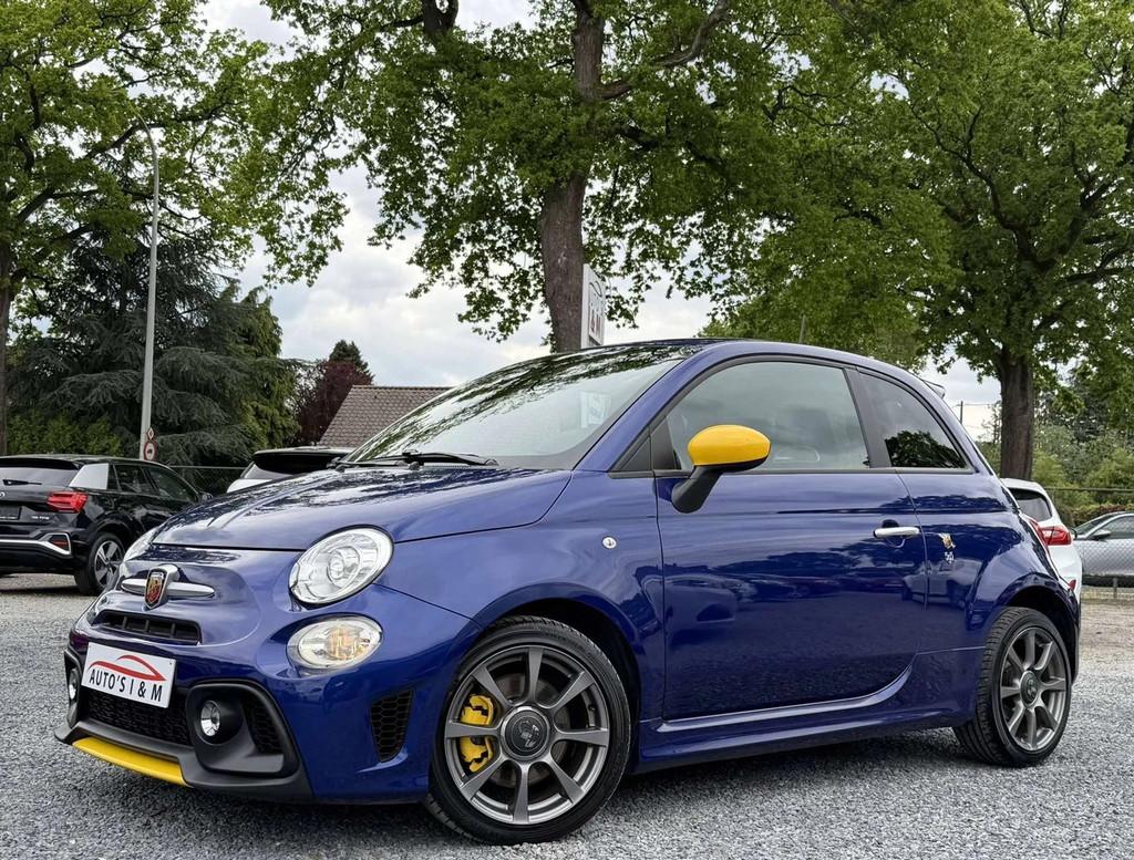 Fiat 595 Abarth 500 1.4i Benzine 2019 Navi Airco Garantie!, Auto's, Stof, Gebruikt, Zwart, 4 cilinders