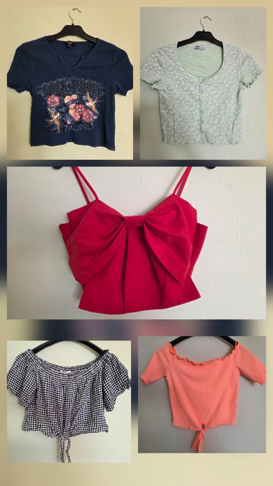 Lot van 5 crop top, maat S, Kleding | Dames, Topjes, Overige kleuren, Ophalen of Verzenden, Korte mouw, Maat 36 (S)