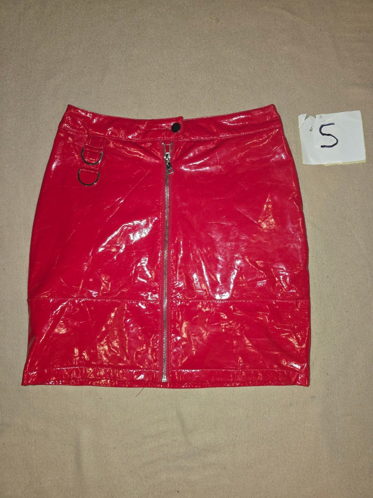 Lak mini rok, Verzenden, Maat 36 (S)