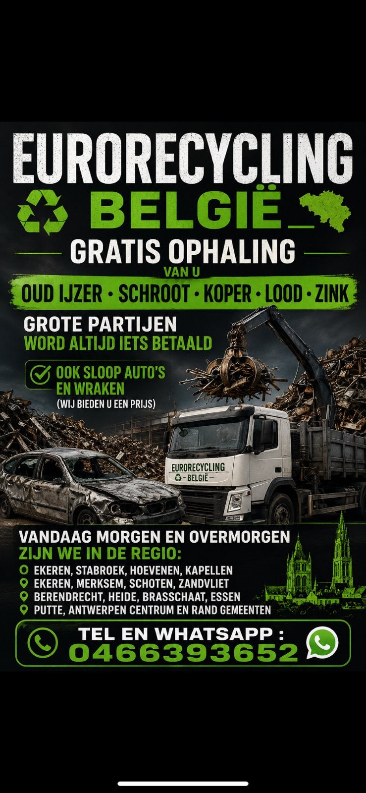 Oud ijzer gratis ophaling ook zilver inkoop, Enlèvement, Fer