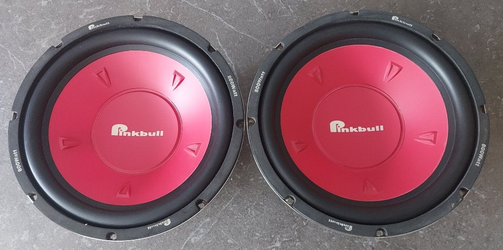 Pinkbull RSW1243AR 2x Subwoofer 800w, Autres marques, Utilisé, 150 watts ou plus, Subwoofer