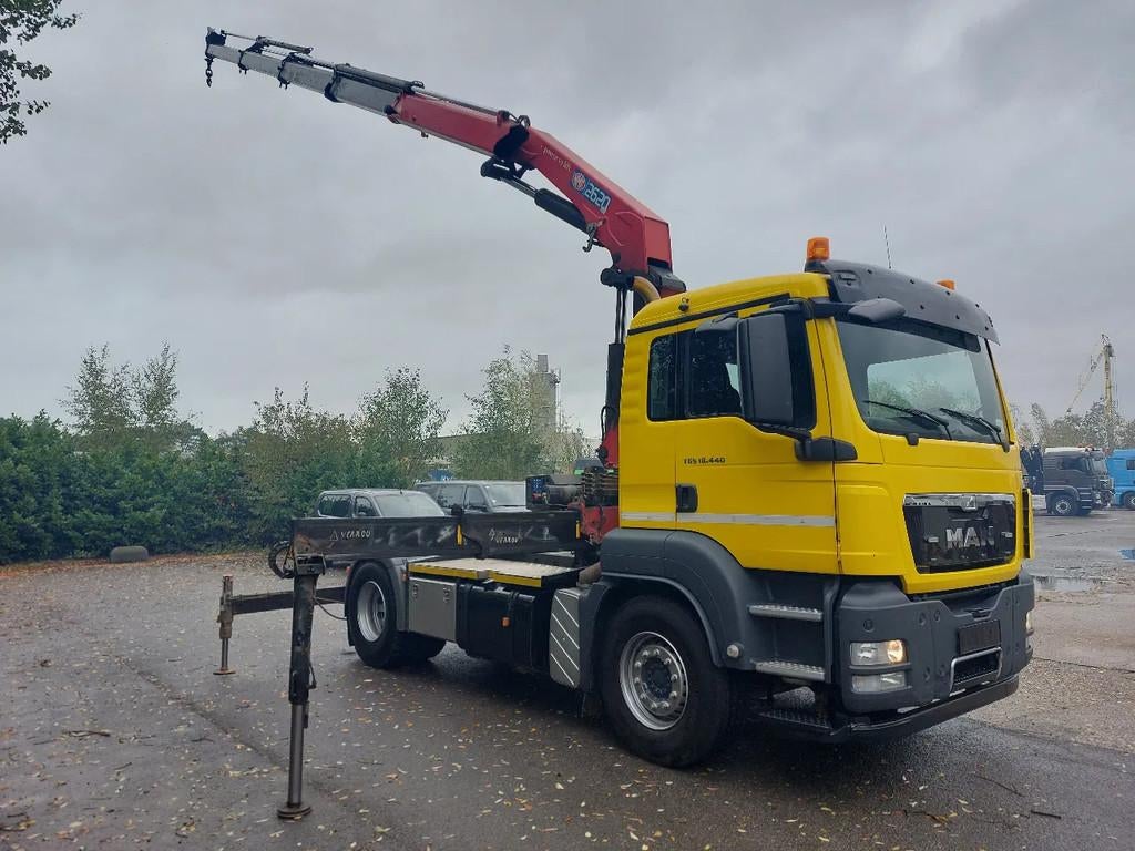 MAN TGS 18.440 4x2 BLS + HMF2640 4x Hydraulisch - remote - (, Autos, Camions, Entreprise, Air conditionné, Verrouillage central