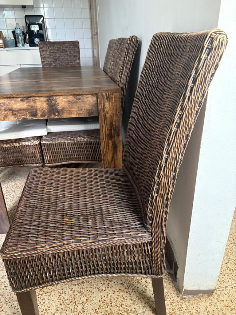 Table avec 6 chaises et 2 étagères, Enlèvement, Comme neuf