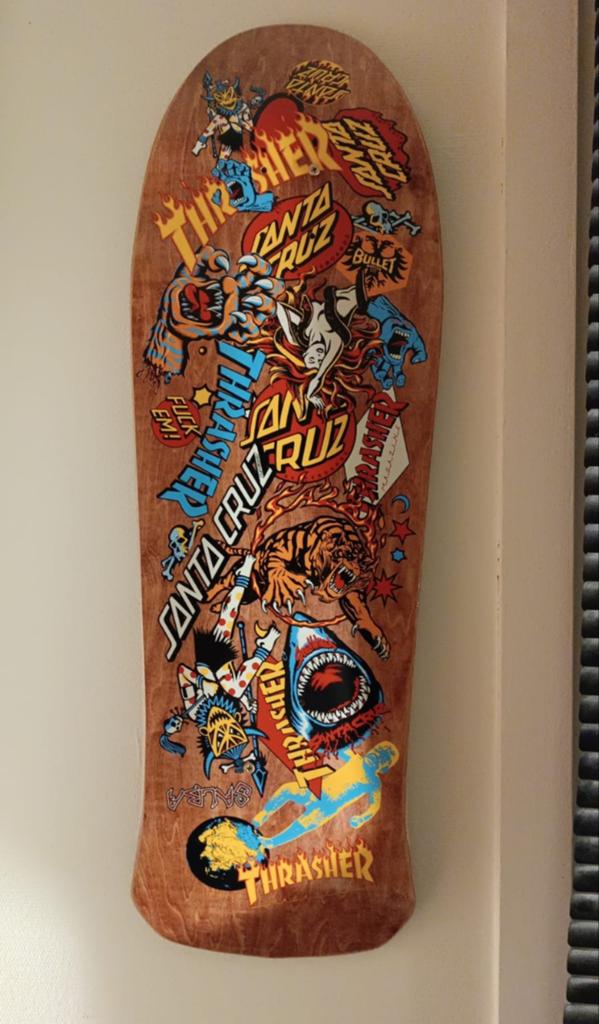 Santa Cruz Thrasher x  deck, Sport en Fitness, Skateboarden, Ophalen, Nieuw, Skateboard