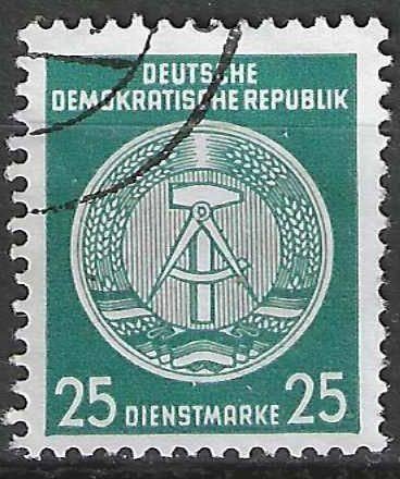 Allemagne DDR 1954 - Yvert 10SE - Service - Compass. (1ER), Timbres & Monnaies, Timbres | Europe | Allemagne, Envoi, RDA, Affranchi