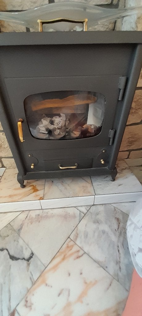 Poele bois charbon, Ophalen, Zo goed als nieuw, Hout