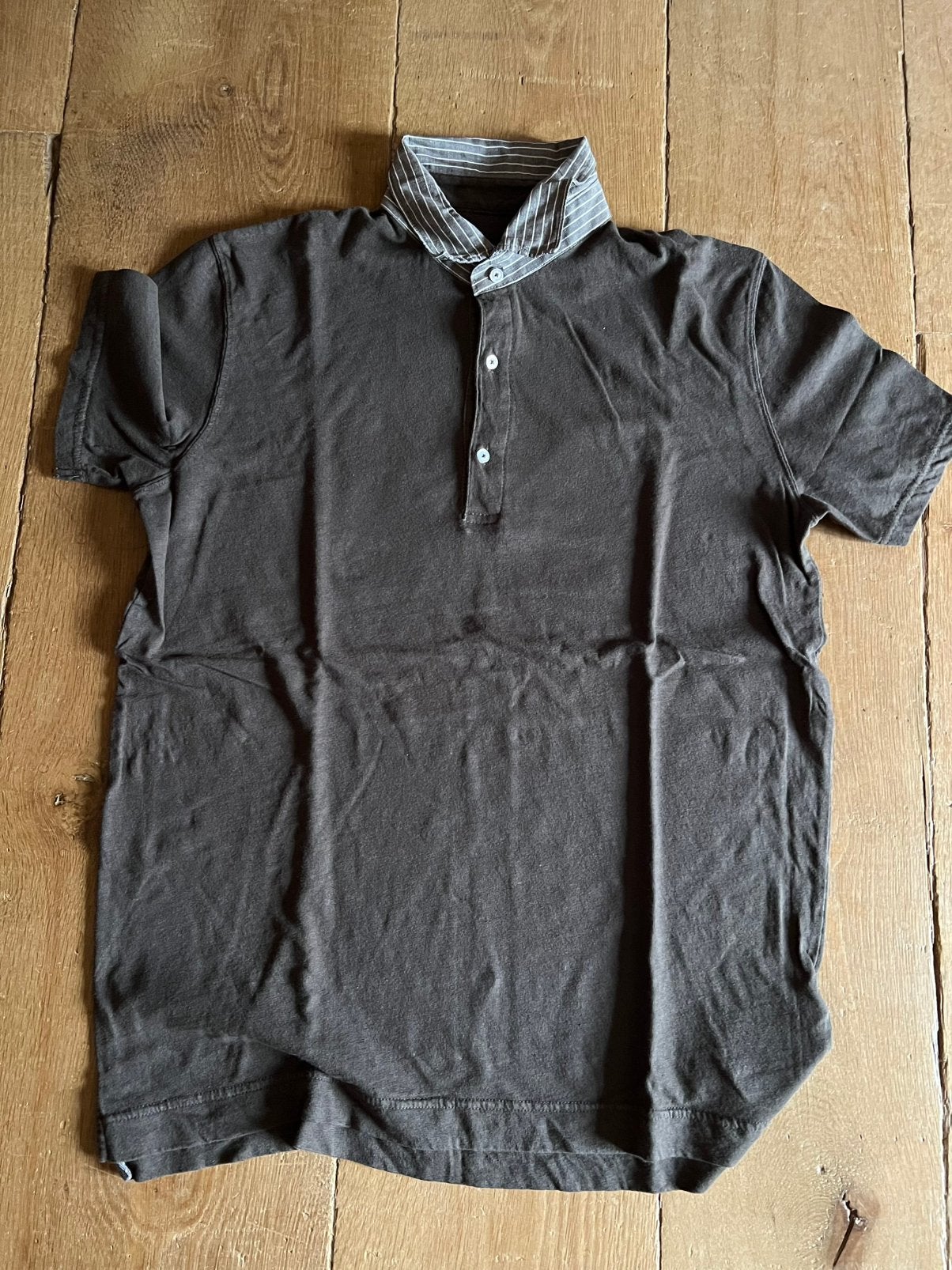 Polo Massimo Dutti medium, Kleding | Heren, Polo's, Ophalen, Zo goed als nieuw, Maat 48/50 (M), Bruin