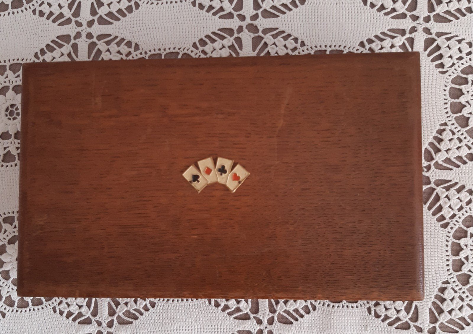 boîte de jeu en bois, Antiquités & Art, Enlèvement ou Envoi