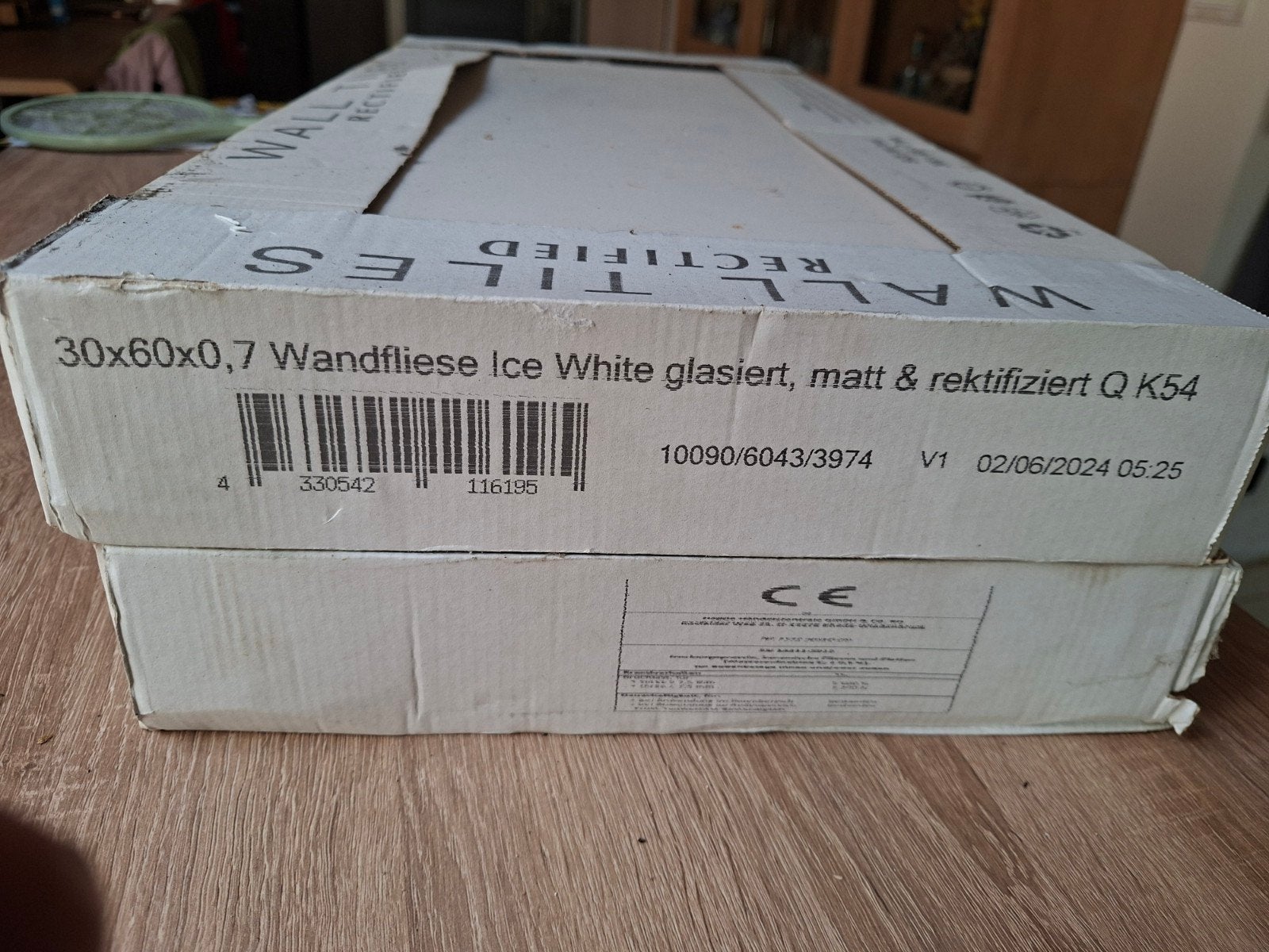 4 dozen Wandtegels Wit Mat (Gerectificeerd) – 30x60 cm, Doe-het-zelf en Bouw, Tegels, Ophalen, Nieuw, Wandtegels