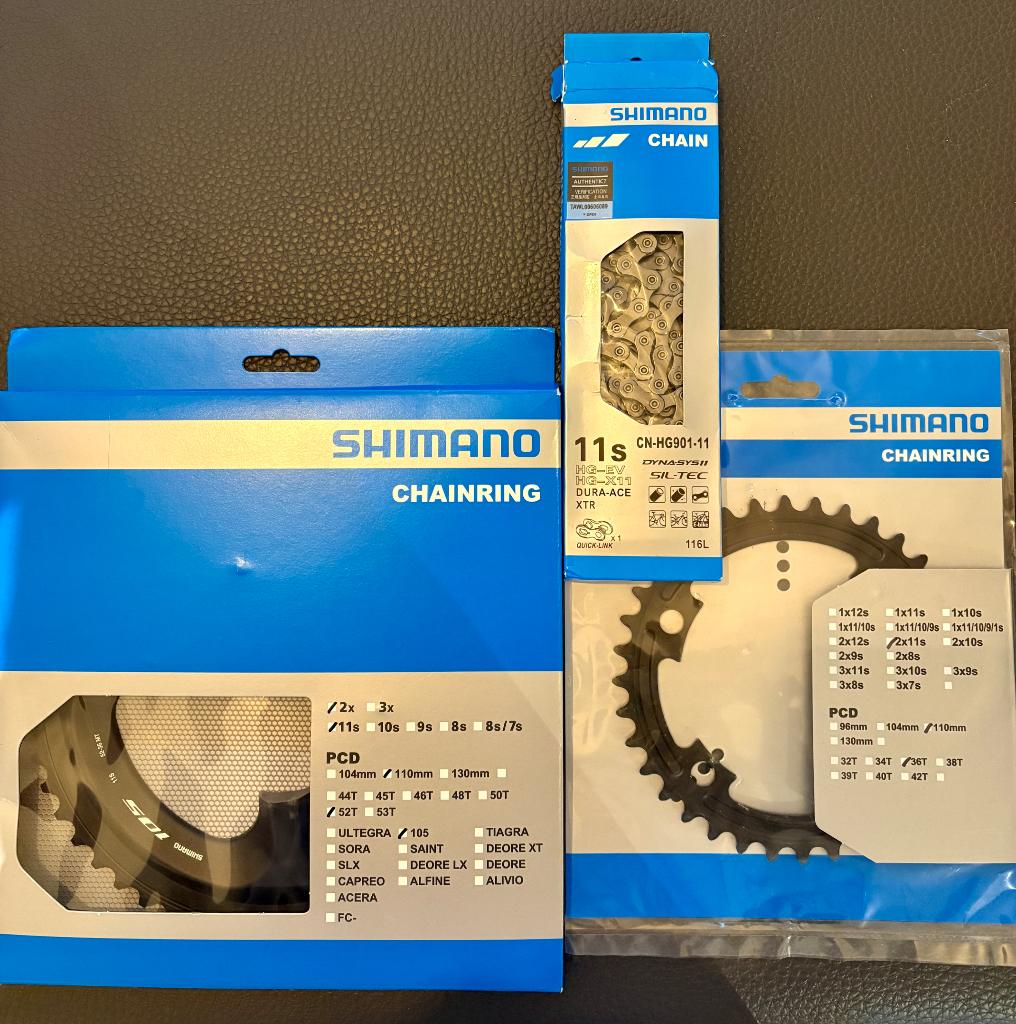 Transmission Shimano 105, Vélos & Vélomoteurs, Enlèvement, Neuf, Dérailleur ou Chaîne, Shimano