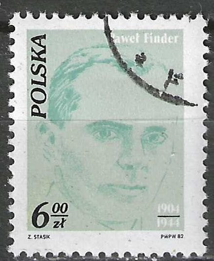 Pologne 1982 - Yvert 2637 - Paweł Finder (ST), Timbres & Monnaies, Timbres | Europe | Autre, Envoi, Pologne, Affranchi