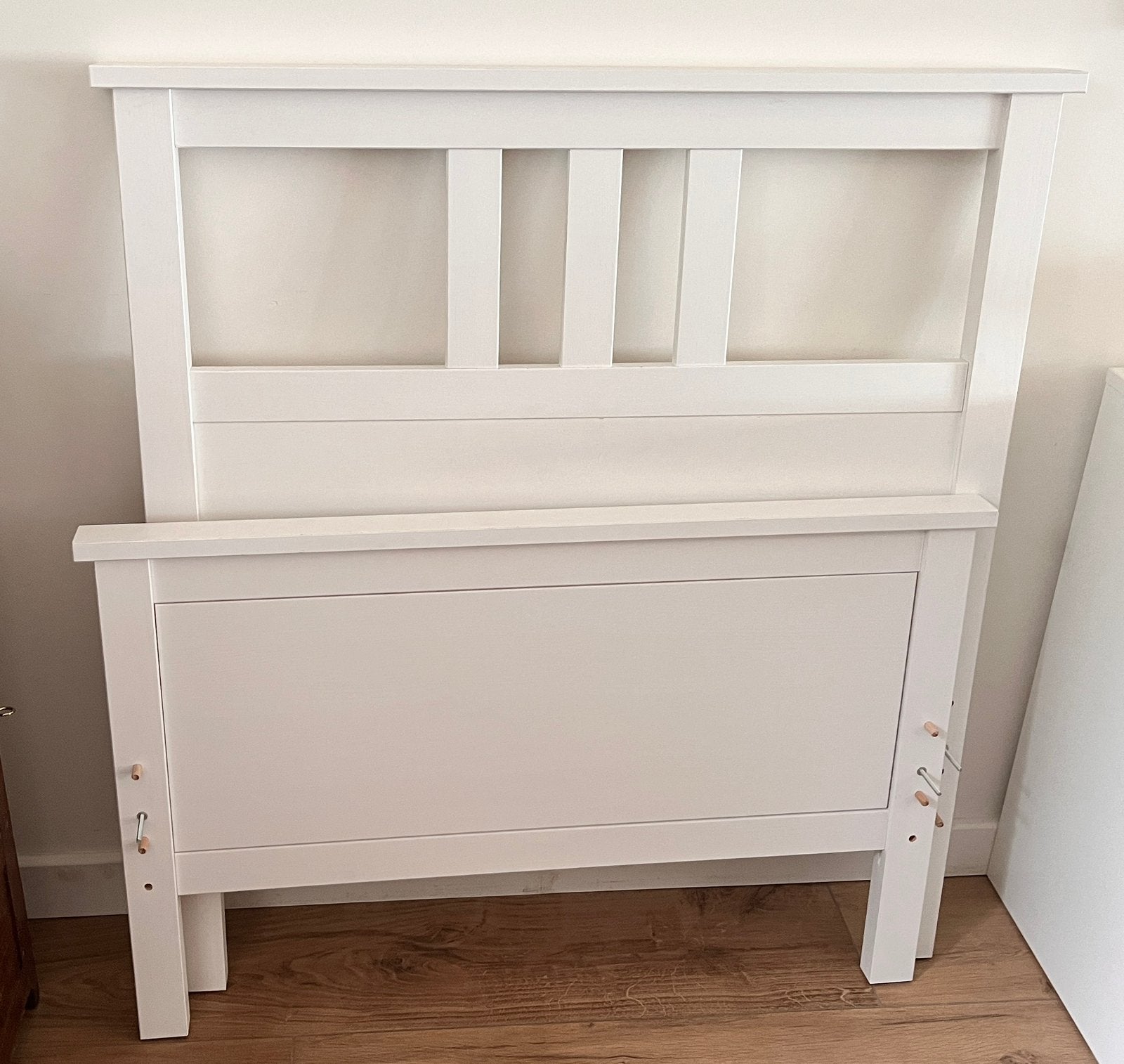 Ikea Eenpersoonsbed wit 90x200cm, Huis en Inrichting, Ophalen, Gebruikt