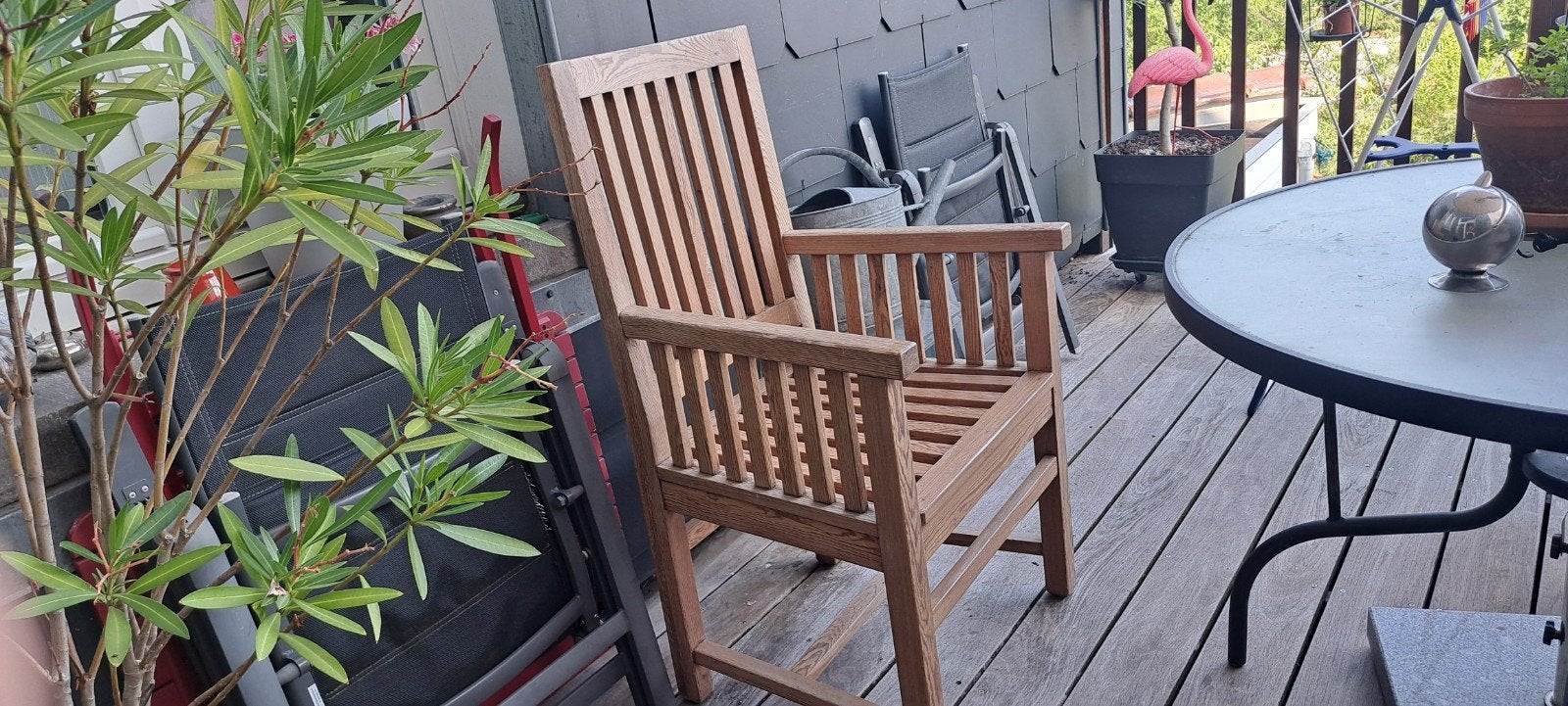 Chaise en bois massif d'intérieur ou extérieur, Maison & Meubles, Chaises