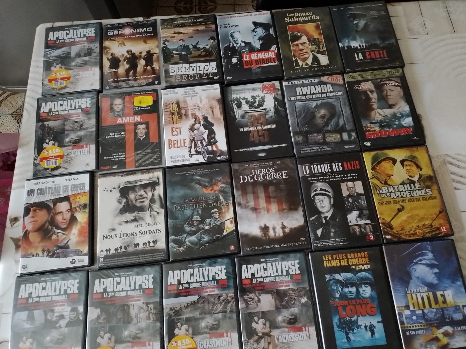 A vendre  le lot de DVD sur la guerre, Enlèvement, Comme neuf, Guerre