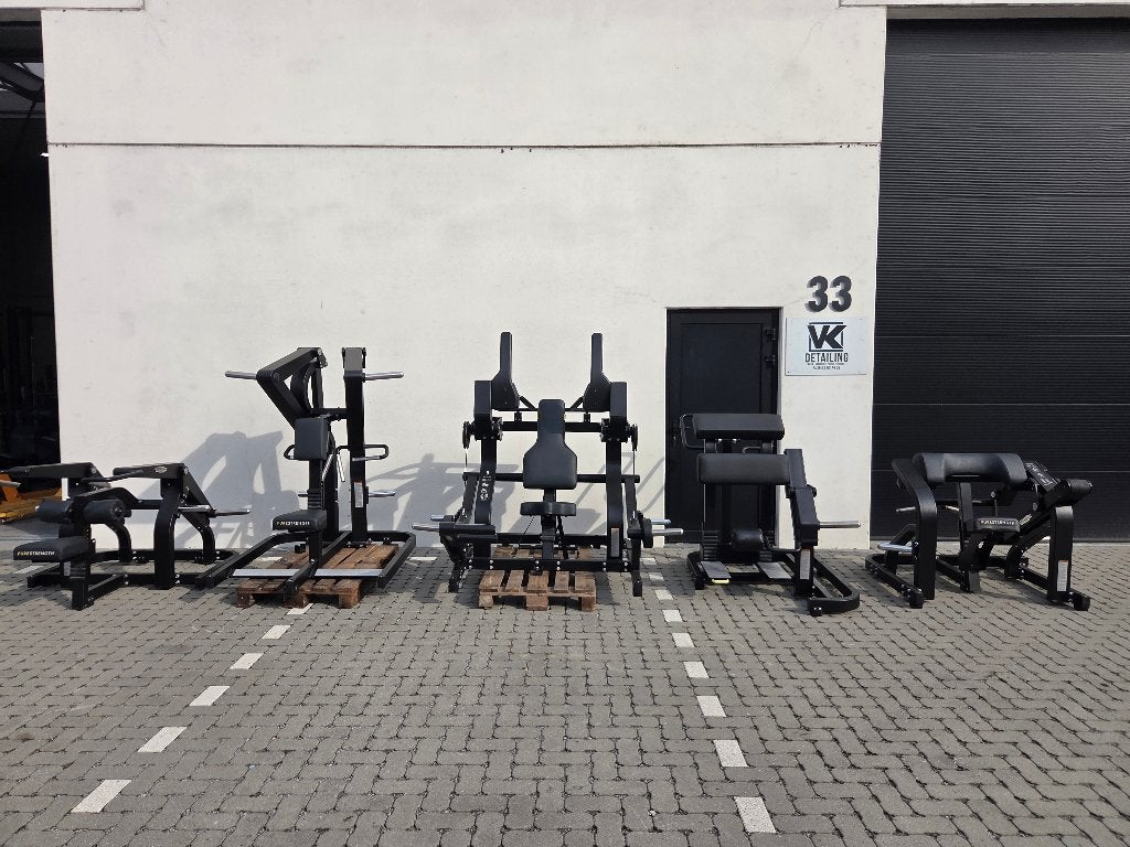 Technogym Pure Strength set van 5 krachttoestellen, Sports & Fitness, Enlèvement, Comme neuf, Bras, Autres types