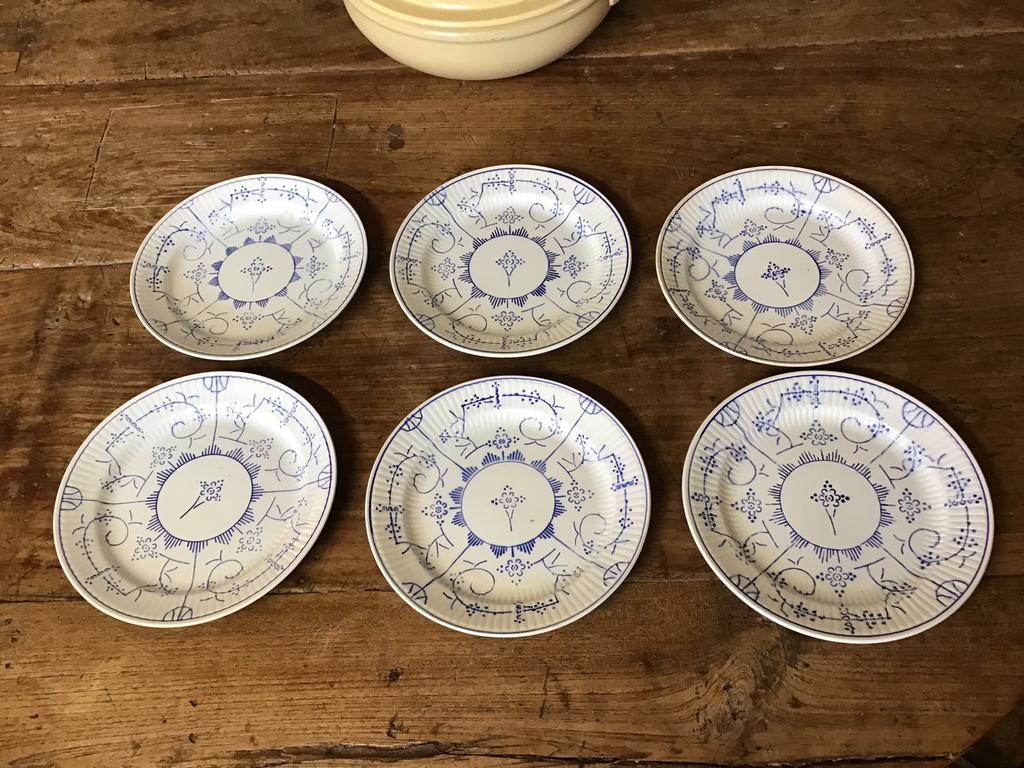 6 assiettes à dessert Boch Copenhague, Enlèvement ou Envoi