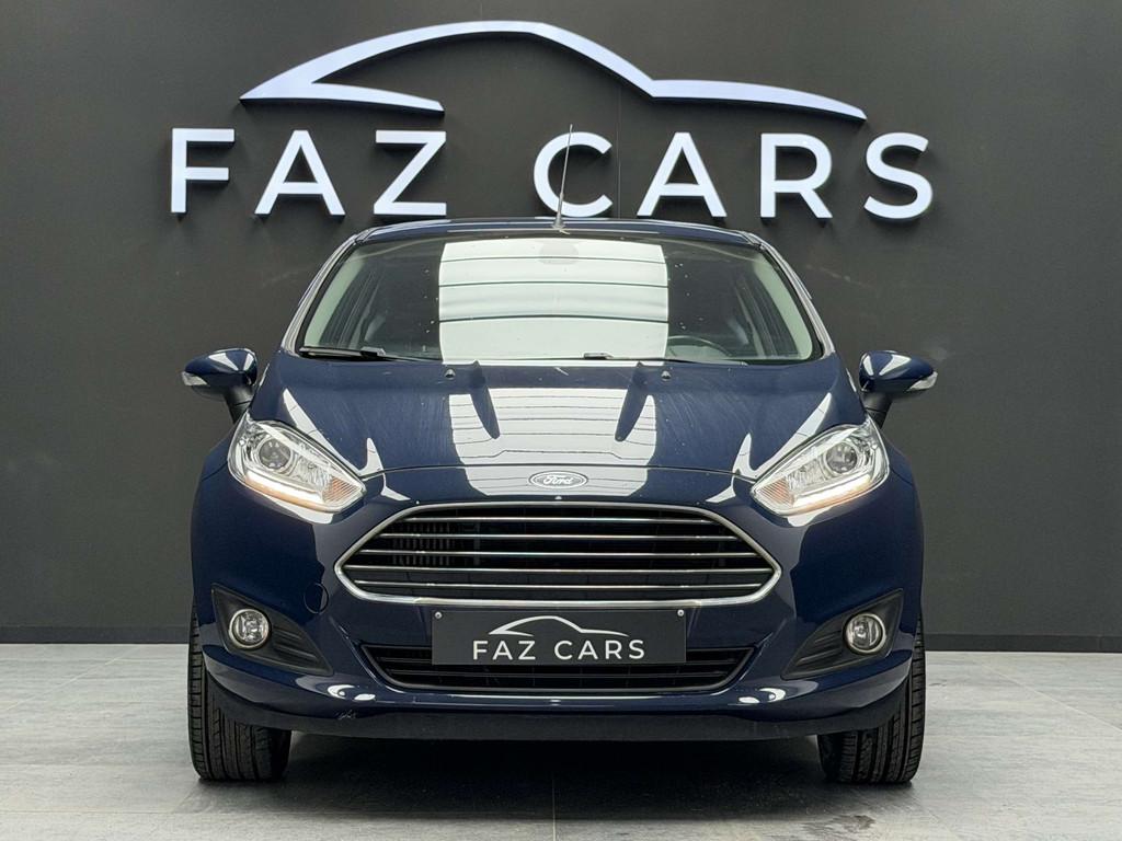 Ford Fiesta 1.5 TDCi Titanium * JANTES + CLIM + GARANTIE *, Voorwielaandrijving, Stof, 4 cilinders, Blauw