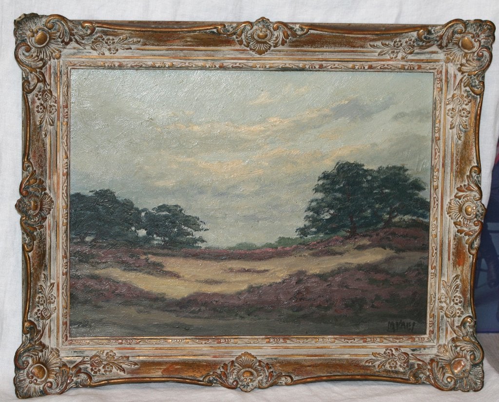 Marcel Vaes Schilderij Olie op paneel  N2, Enlèvement ou Envoi, Peinture à l'huile, Panneau, Paysage