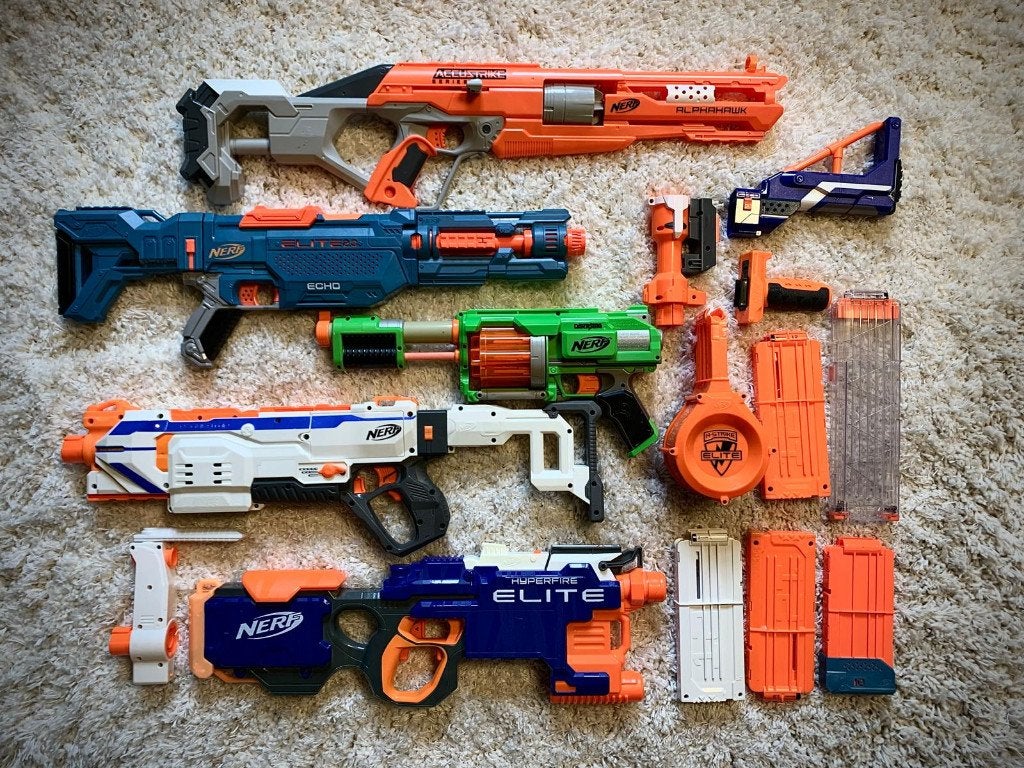 Nerf arsenaal, Ophalen, Gebruikt