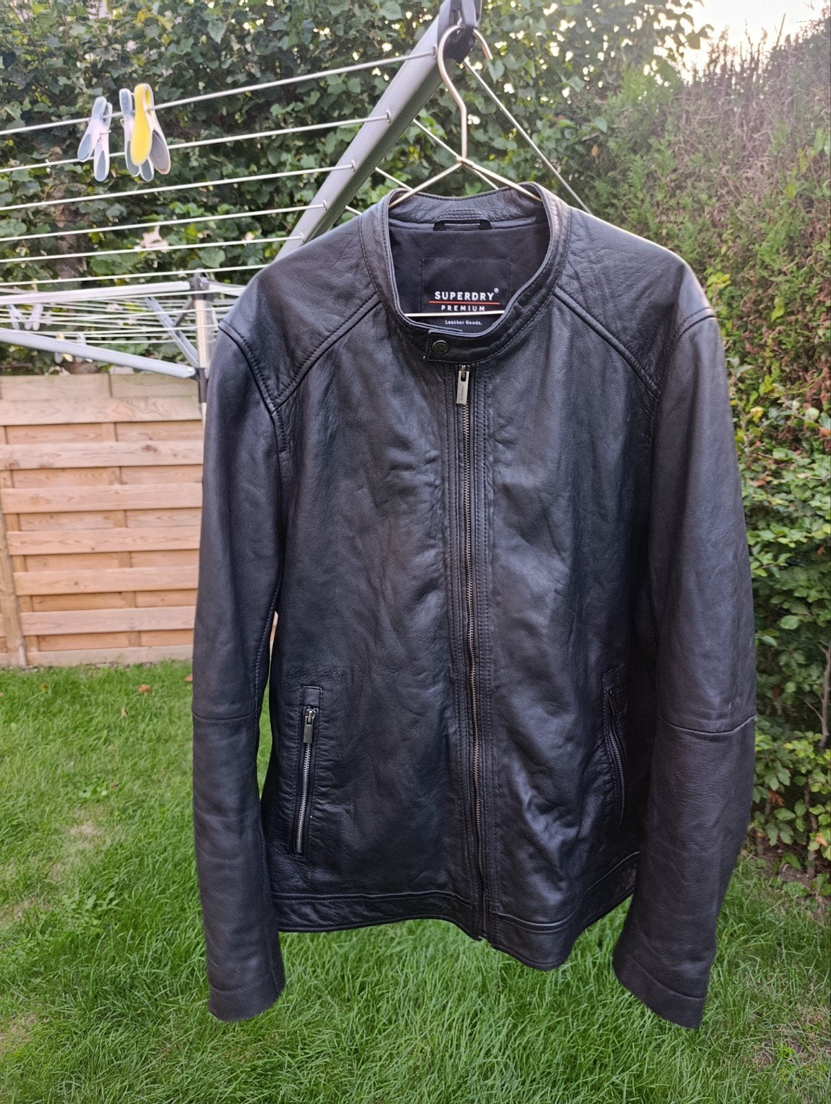 Superdry lederen las 3xl, Ophalen, Zwart, SuperDry, Overige maten
