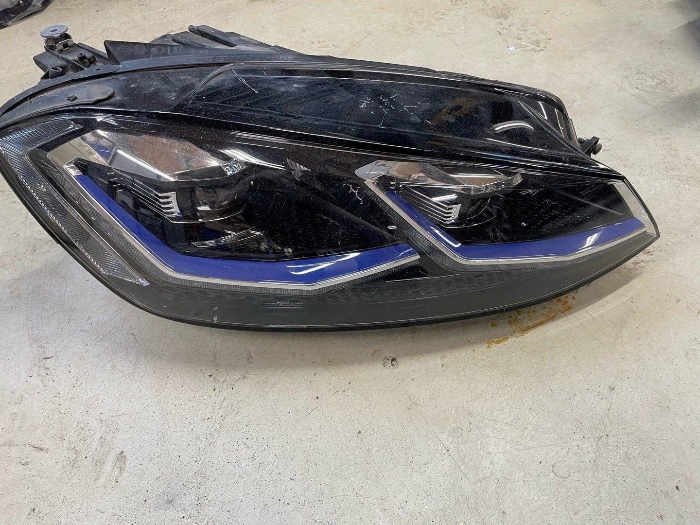 koplamp rechts volkwagen golf GTE, Gebruikt, -, -, Ophalen of Verzenden
