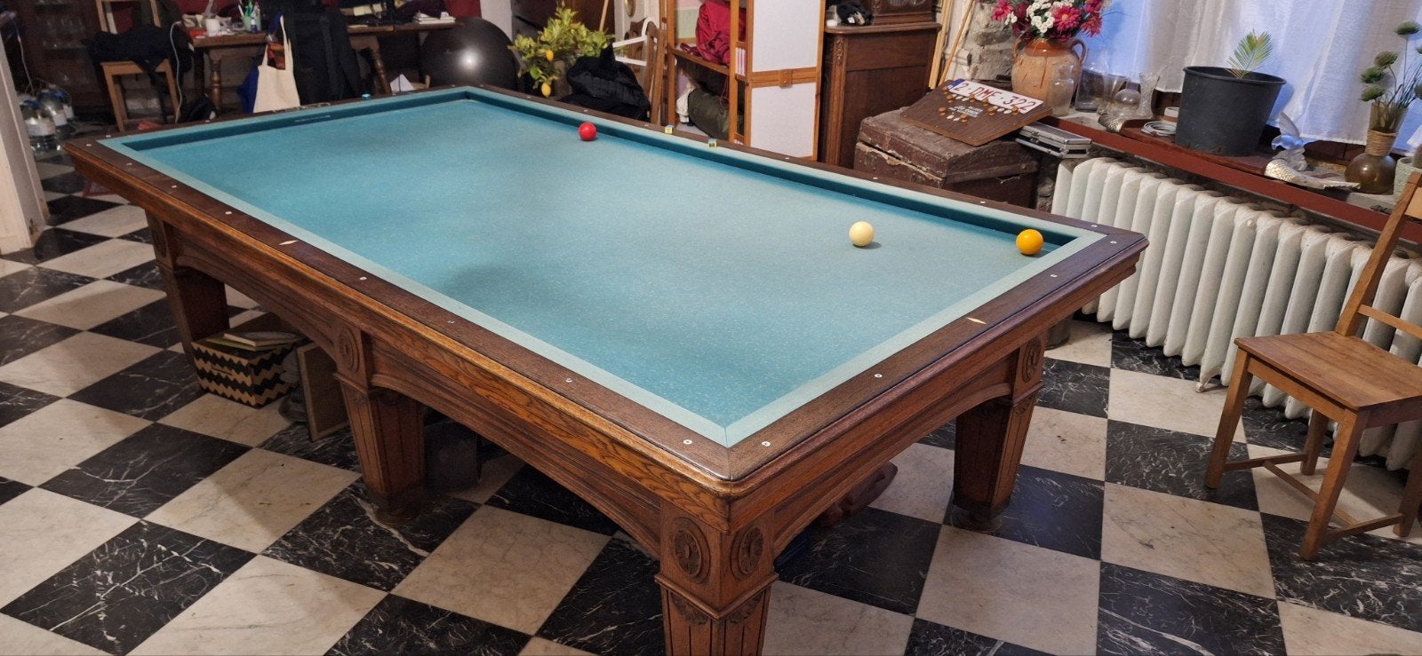 billard, Enlèvement, Utilisé, Table de billard