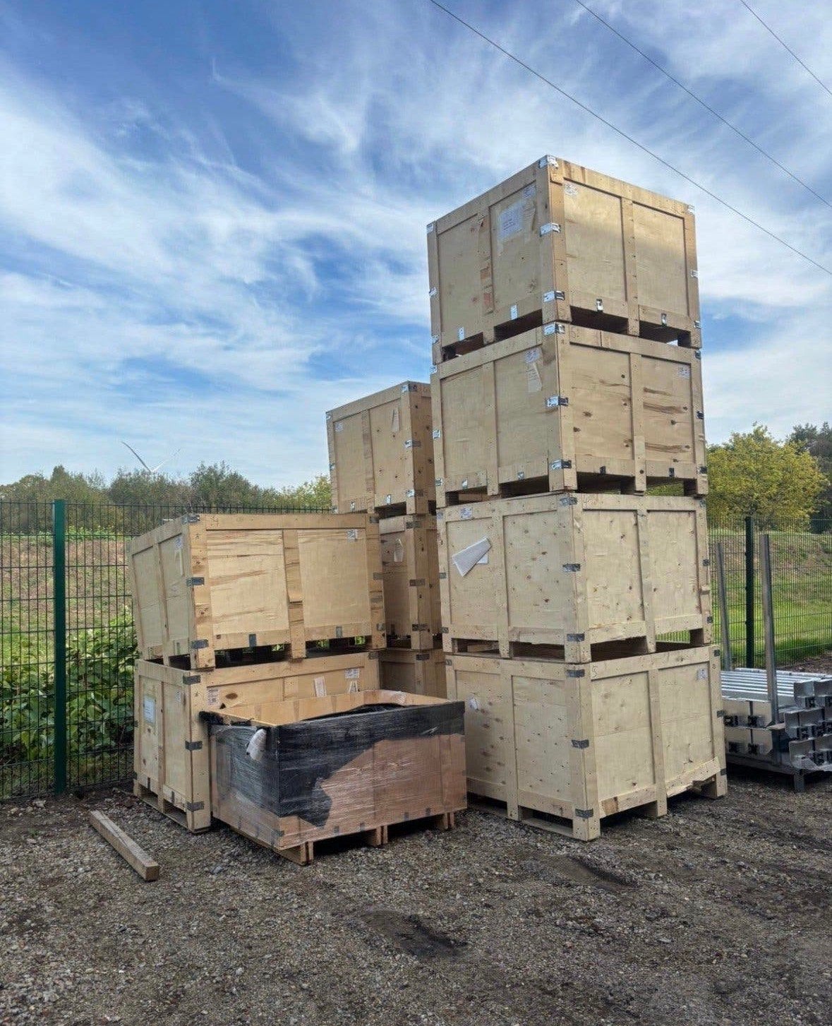 Stevige houten kratten voor opslag en transport, Bricolage & Construction, Enlèvement ou Envoi, Comme neuf