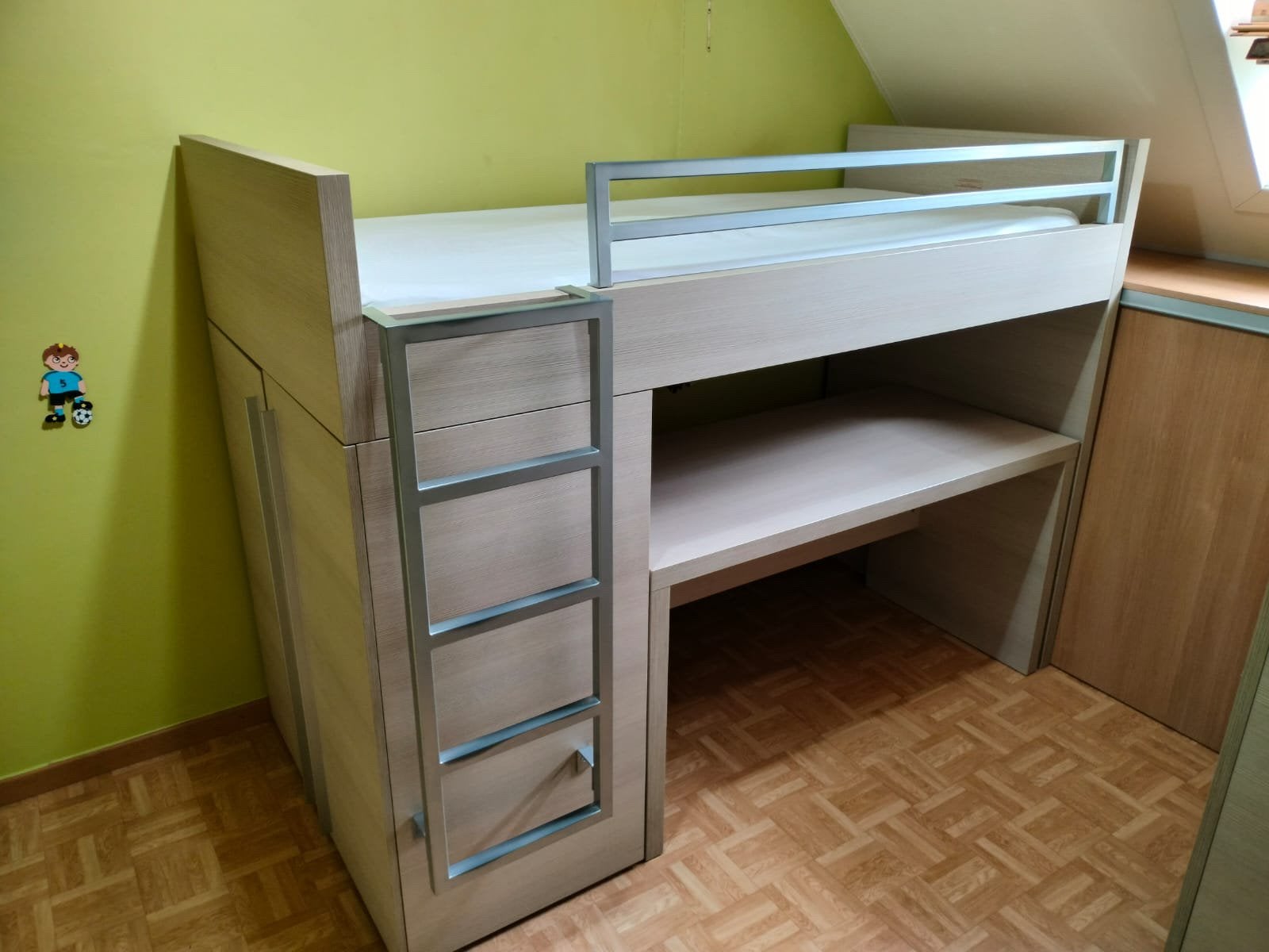 Hoogslaper ZONDER BUREAU, Ophalen, Zo goed als nieuw, Hoogslaper