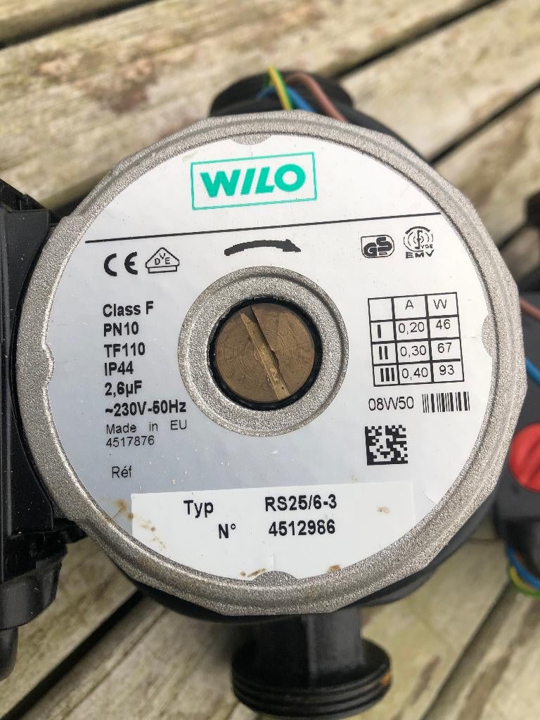 circulatiepompen – topmerken Wilo, Enlèvement, Utilisé