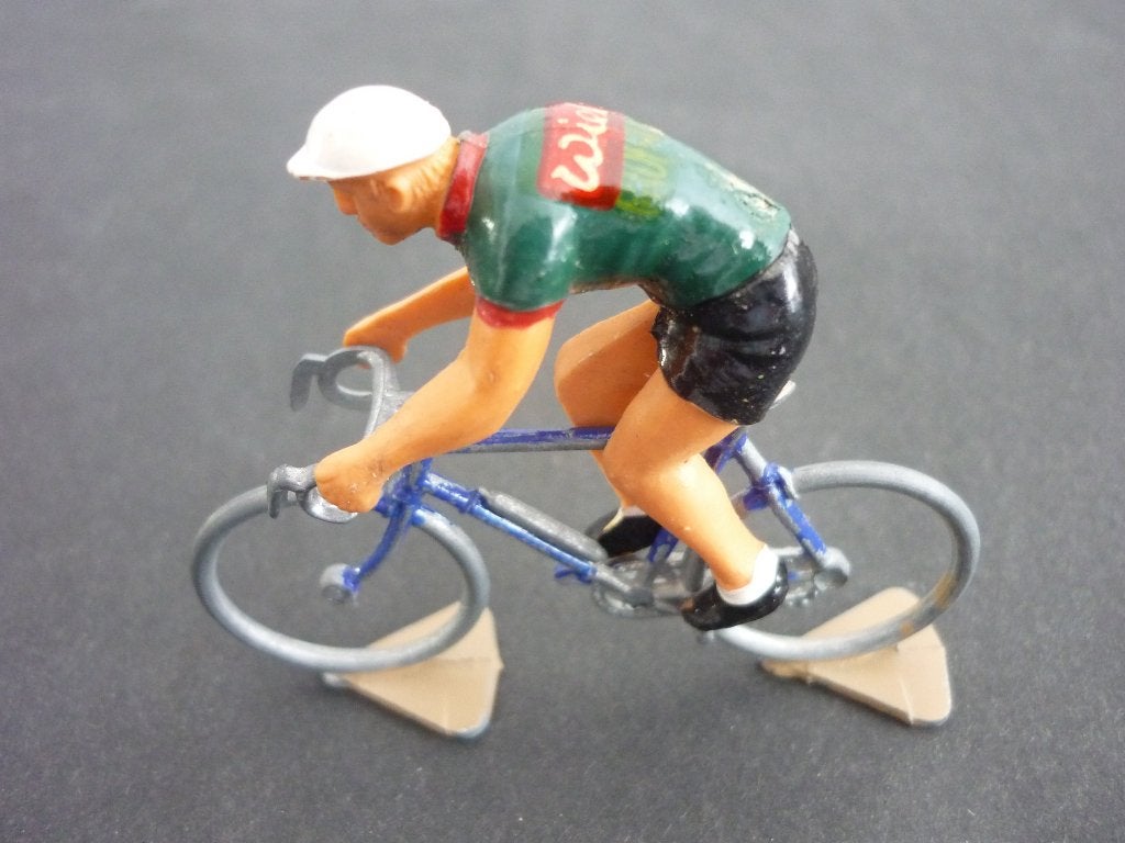 Fietser Roger. De Groene Leeuw van Wiel. NR. 10, Verzamelen, Poppetjes en Figuurtjes, Verzenden, Gebruikt