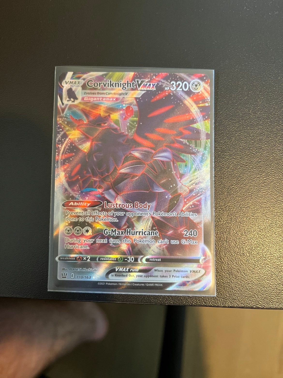 Corviknight Vmax 110/163, Ophalen of Verzenden, Nieuw, Losse kaart