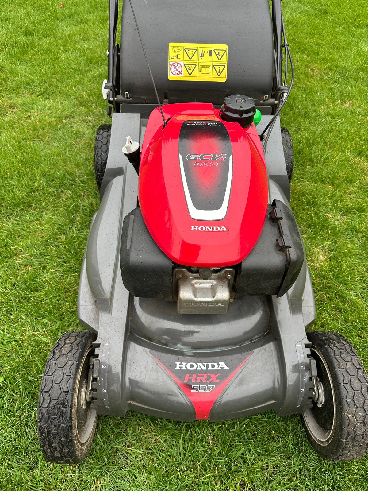 Grasmaaier Honda HRX 537 C5VKE, Tuin en Terras, Ophalen, Zo goed als nieuw, Mulchfunctie