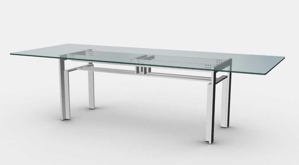 Table de salle à manger design Carlo Scarpa 1960, Maison & Meubles, Verre, 100 à 150 cm, Enlèvement, Utilisé