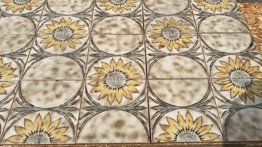 Fence Vintage Sunflower Italie-12 pièces-20x20, Enlèvement