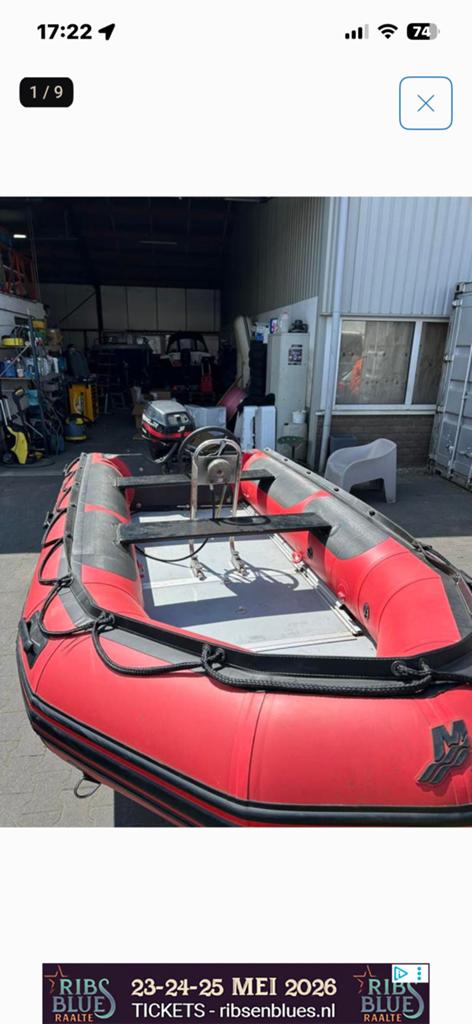 Quicksilver 400 rib, Ophalen of Verzenden, Zo goed als nieuw