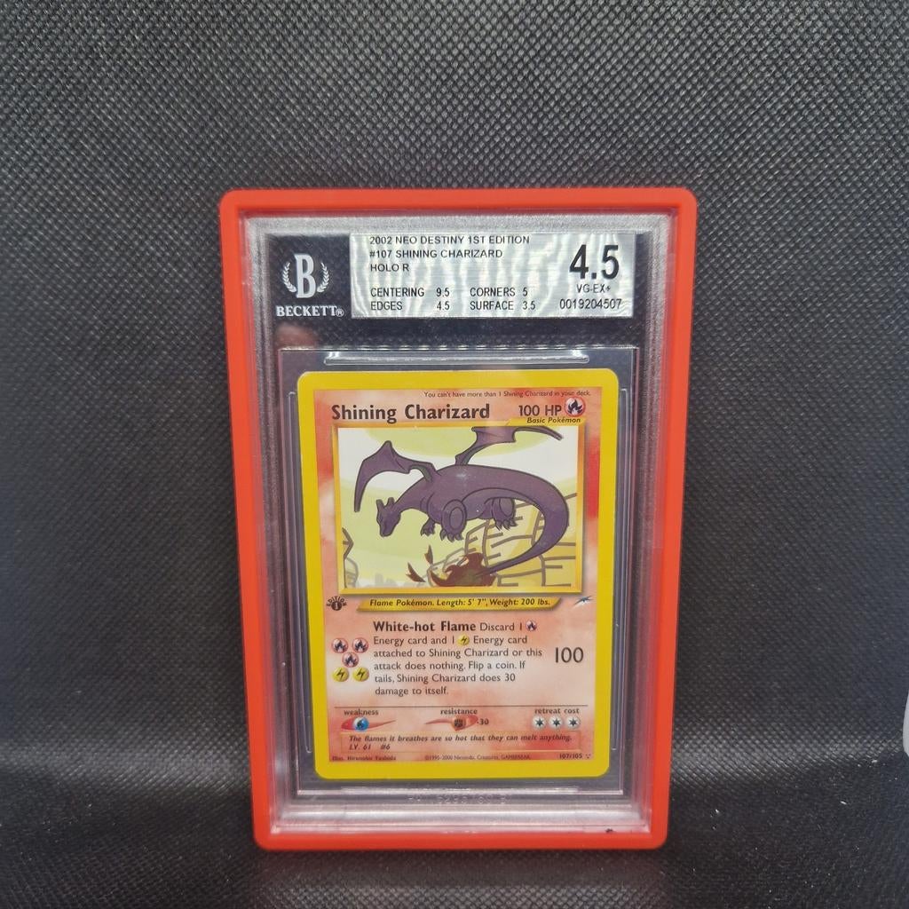 Shining Charizard Holo Neo Destiny 1st Edition BGS 4.5, Hobby en Vrije tijd, Verzamelkaartspellen | Pokémon, Ophalen of Verzenden