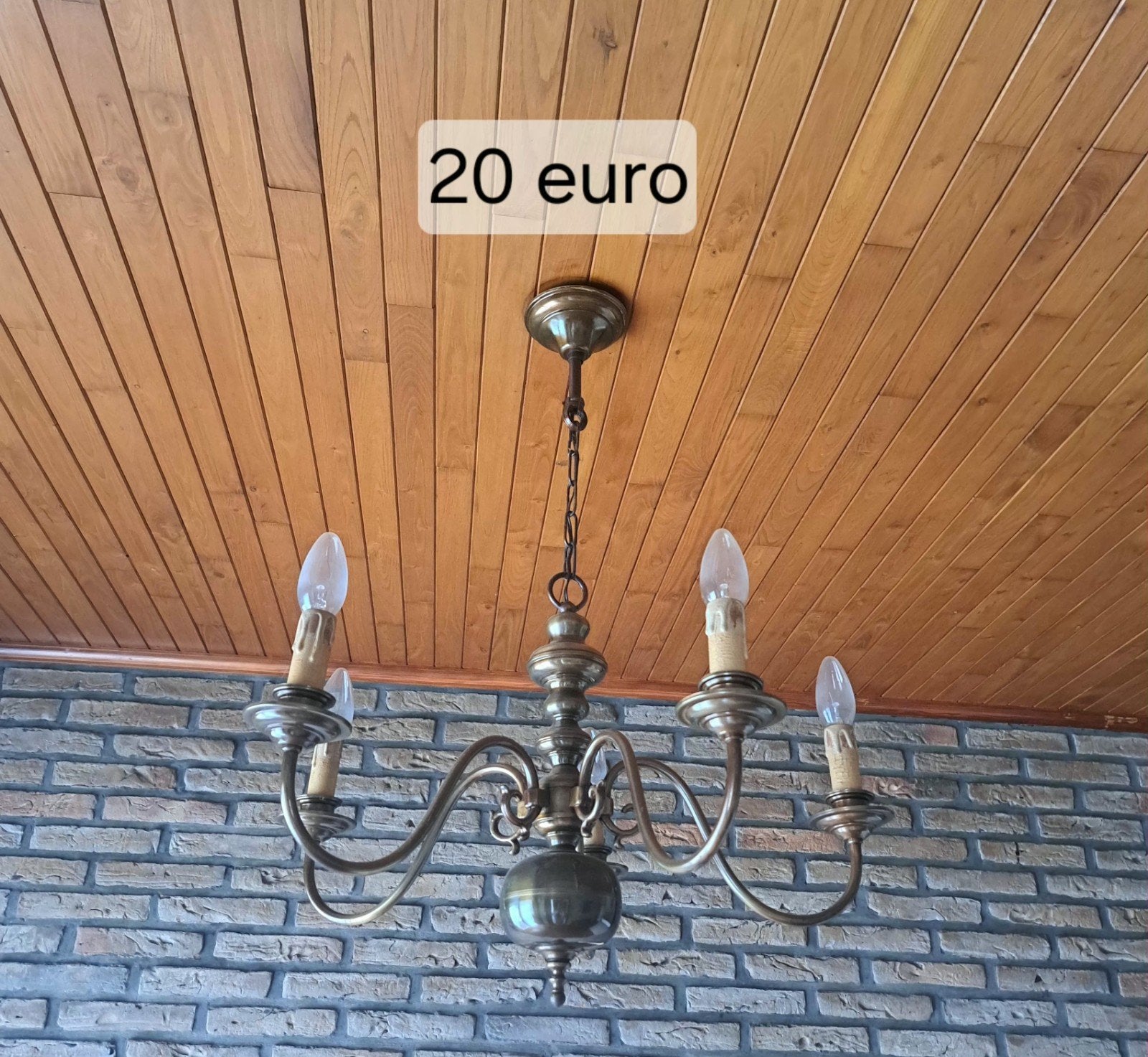 luster, Ophalen, Zo goed als nieuw, Metaal, Retro