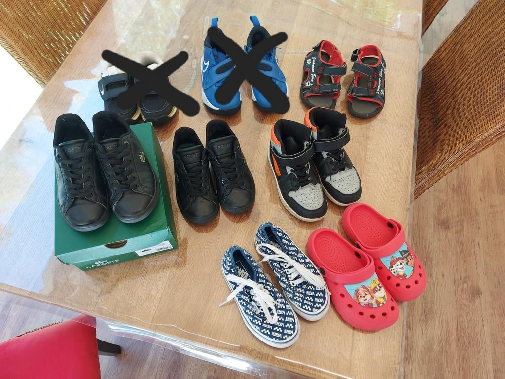 baskets Vans et lacoste, Enlèvement ou Envoi, Utilisé, Garçon
