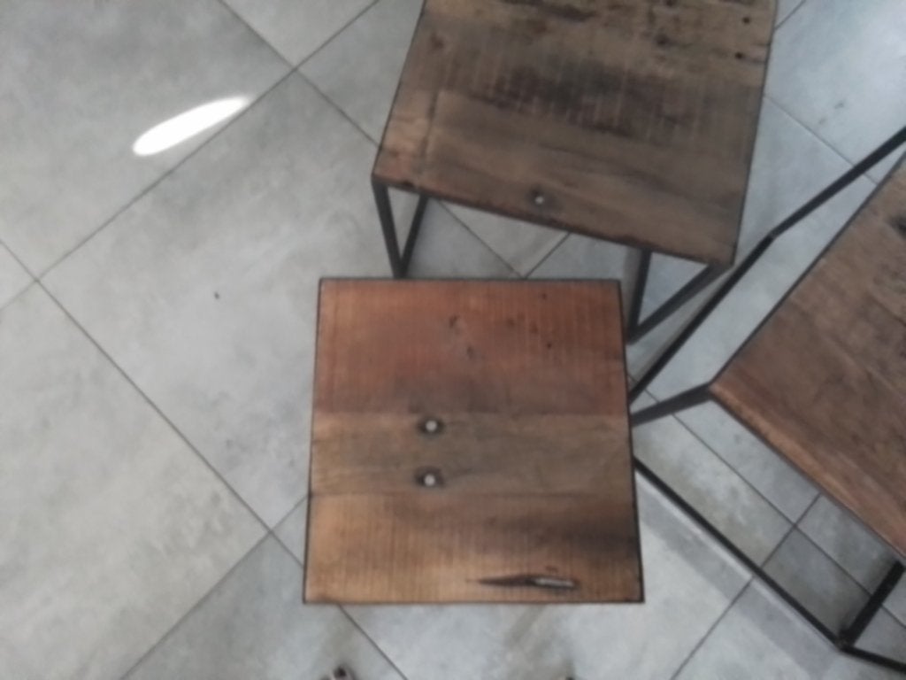 Salontafel en 2 bijzettafels, Huis en Inrichting, Tafels | Salontafels, Ophalen, Zo goed als nieuw, Overige houtsoorten