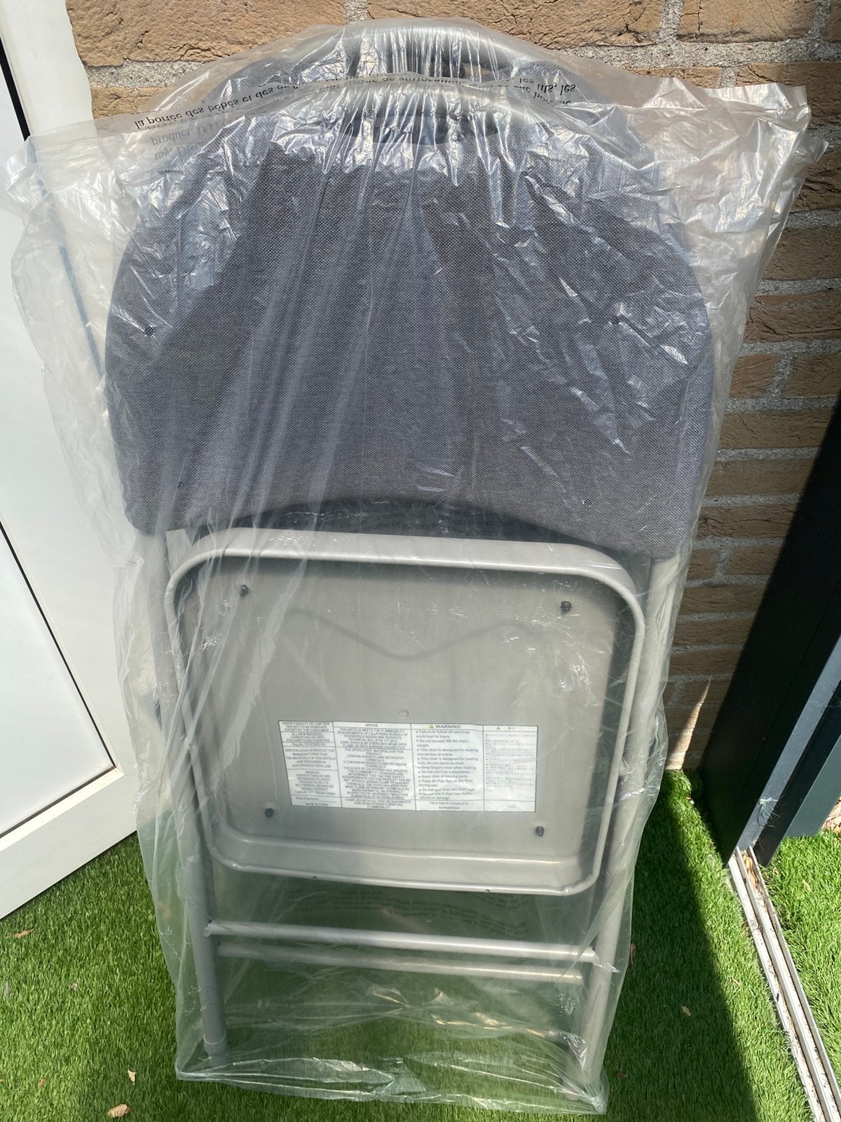 Nieuwe opvouwbare stoelen - Grijs, set van 2, Caravans en Kamperen, Kampeermeubelen, Nieuw, Campingstoel, Ophalen of Verzenden