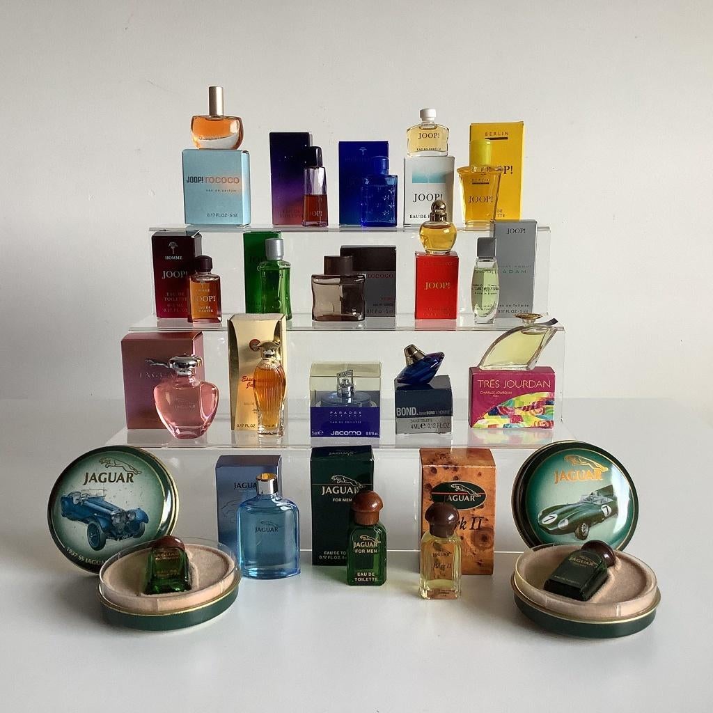 Lot de 20 flacons de parfum miniatures Joop, Jaguar, Collections, Parfums, Enlèvement ou Envoi