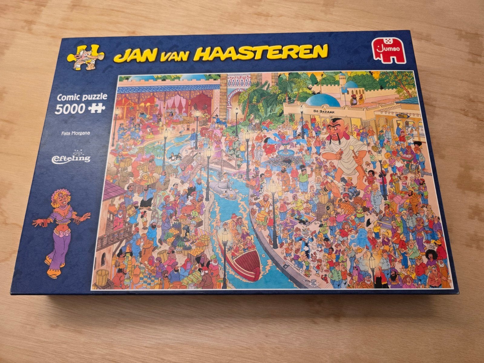 Puzzel 5000 stukjes - Efteling Fata Morgana - Jan Van Haaste, Ophalen of Verzenden, Meer dan 1500 stukjes, Zo goed als nieuw, Legpuzzel