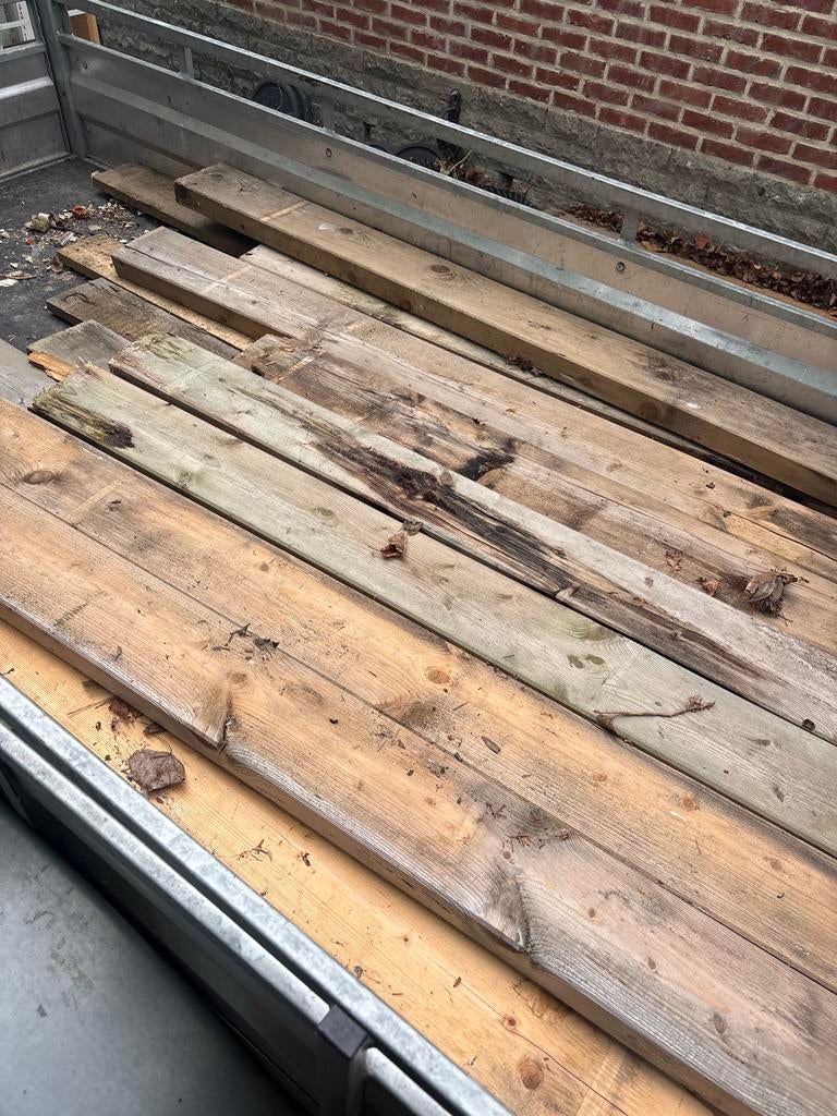 Lot de poutrelles en bois, Enlèvement ou Envoi, Comme neuf