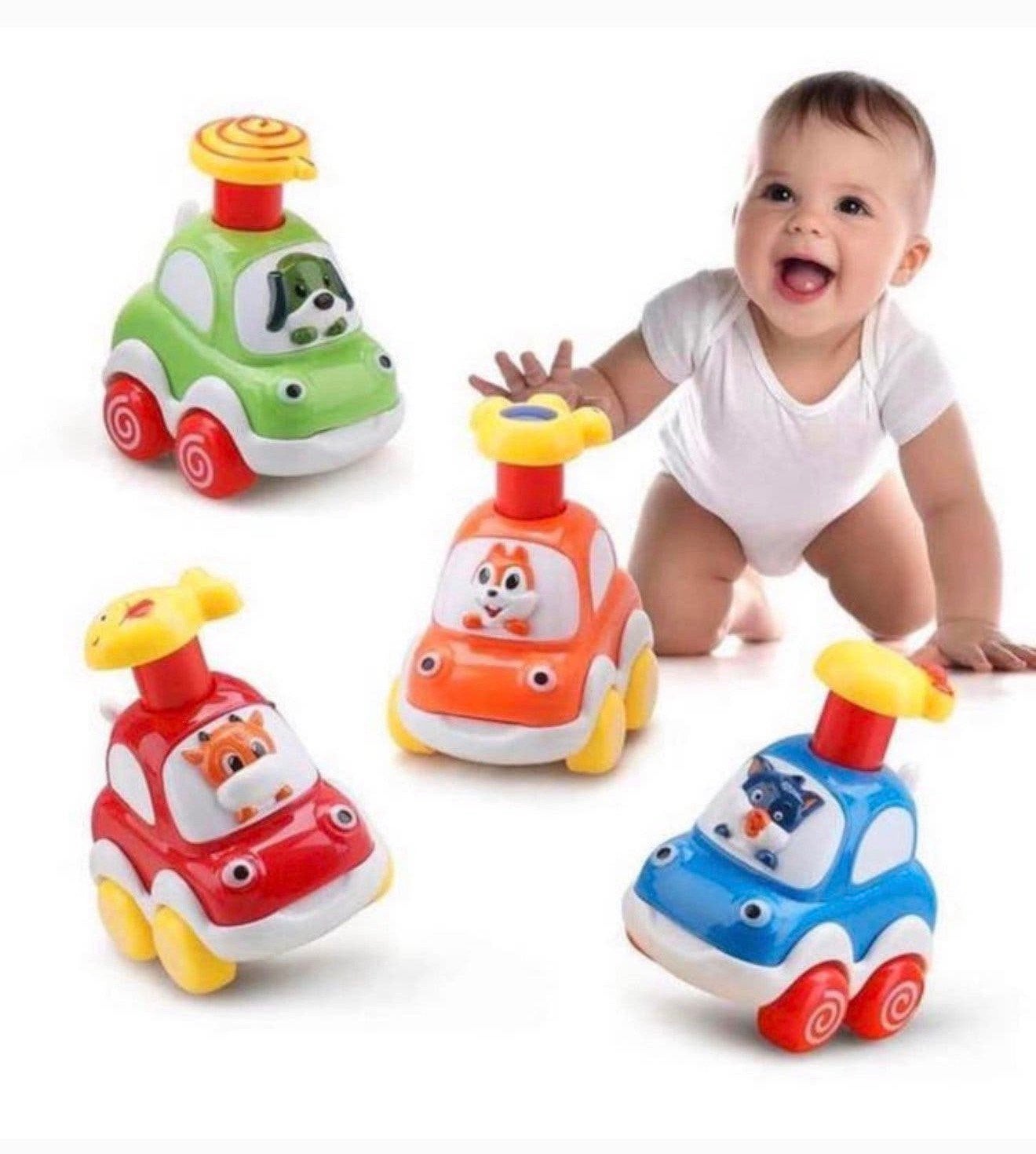 4X Speelgoed Kinderen Baby Speelgoed Auto's opwindbaar set, Kinderen en Baby's, Ophalen of Verzenden, Nieuw, Auto